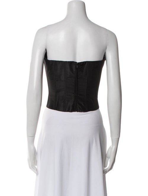 Teri Jon by Rickie Freeman Silk Floral Print Crop Top