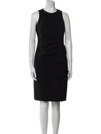 Teri Jon by Rickie Freeman Crew Neck Knee-Length Dress