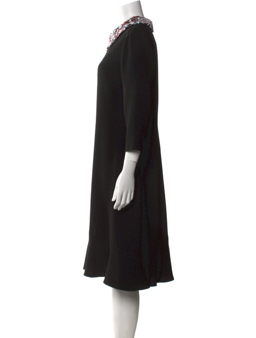 Teri Jon by Rickie Freeman V-Neck Midi Length Dress