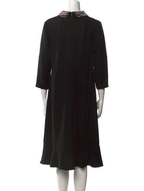 Teri Jon by Rickie Freeman V-Neck Midi Length Dress