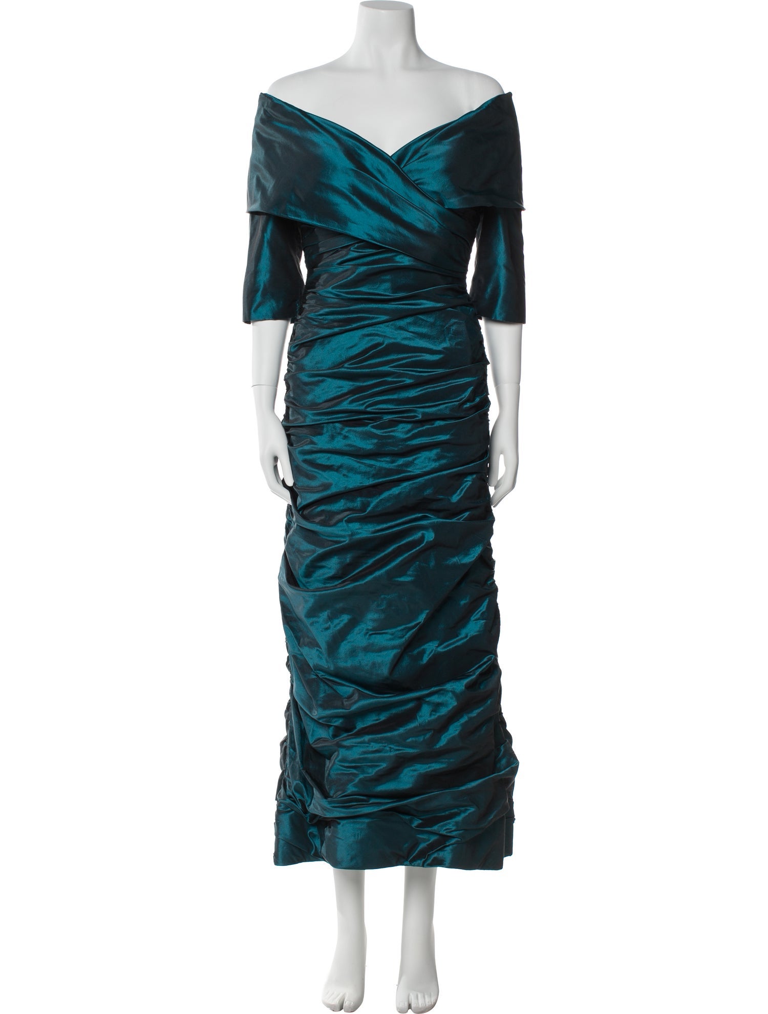 Teri Jon by Rickie Freeman Silk Long Dress