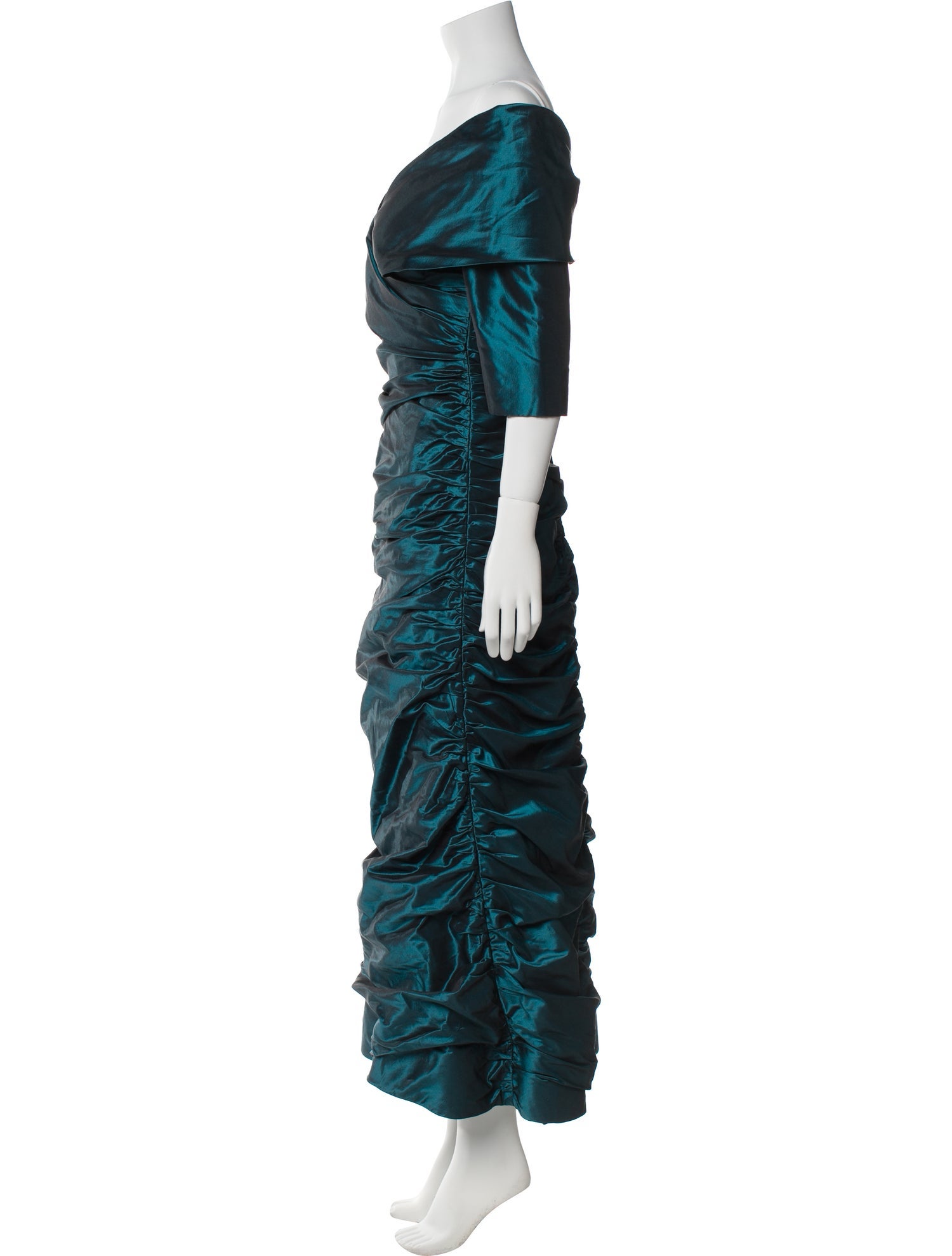 Teri Jon by Rickie Freeman Silk Long Dress