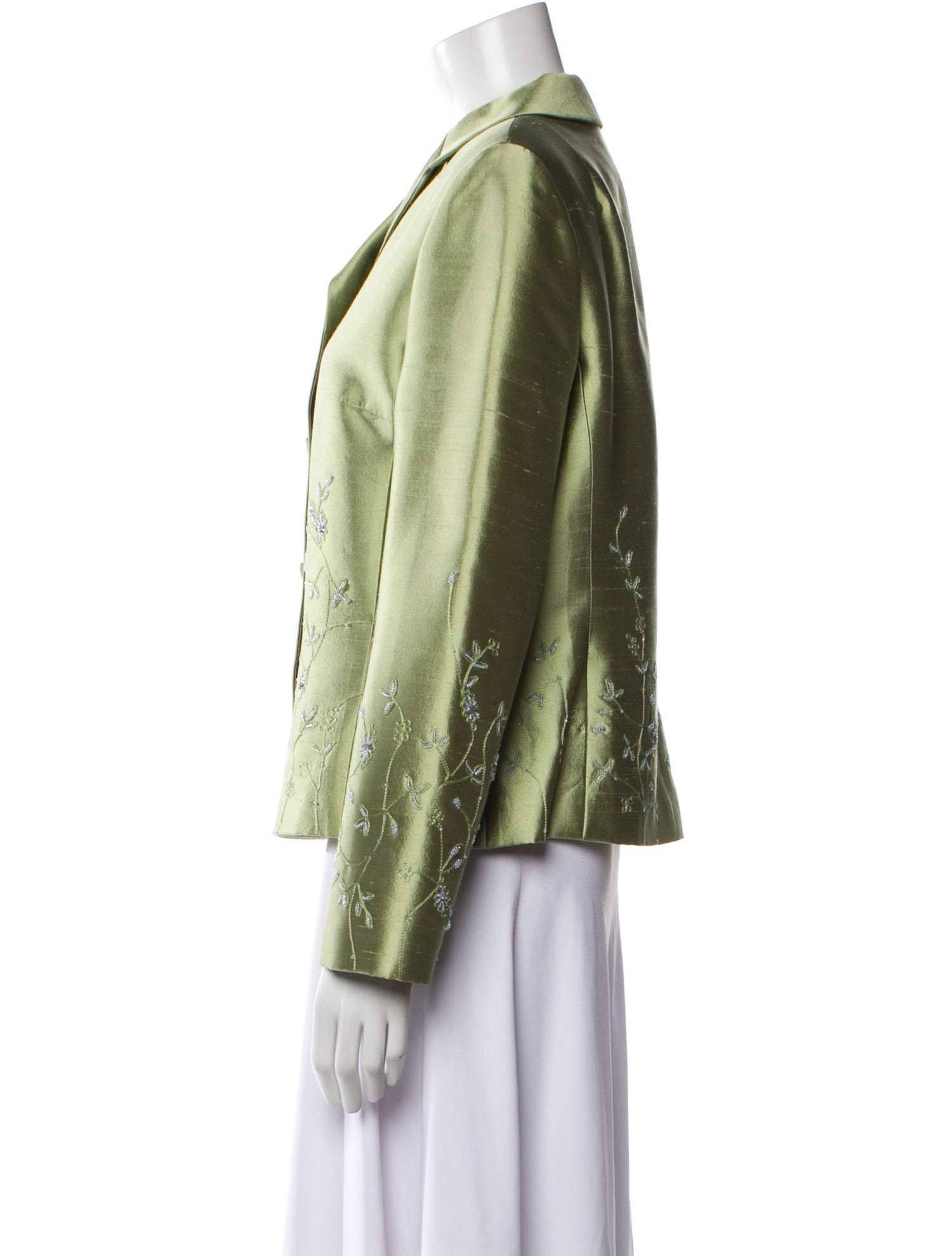 Teri Jon by Rickie Freeman Silk Blazer