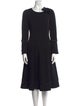 Teri Jon by Rickie Freeman Wool Midi Length Dress