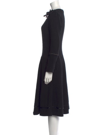 Teri Jon by Rickie Freeman Wool Midi Length Dress