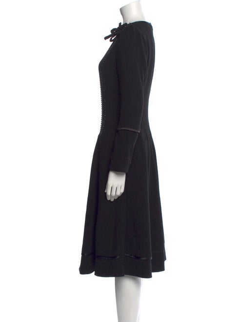 Teri Jon by Rickie Freeman Wool Midi Length Dress