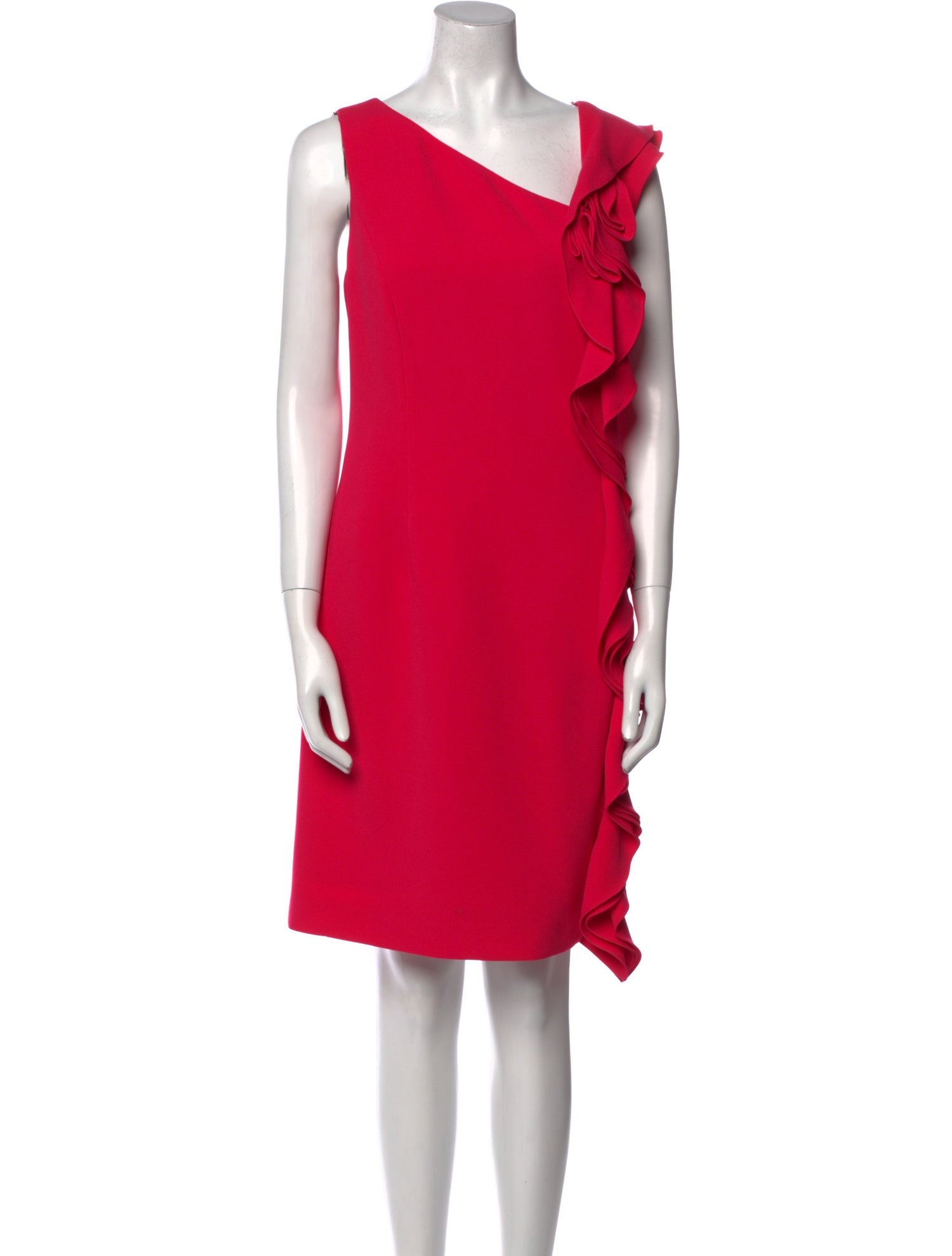 Teri Jon by Rickie Freeman V-Neck Knee-Length Dress