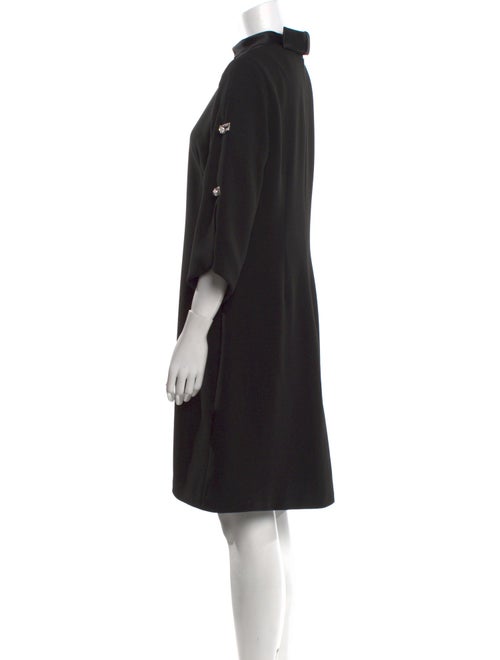 Teri Jon by Rickie Freeman Mock Neck Knee-Length Dress