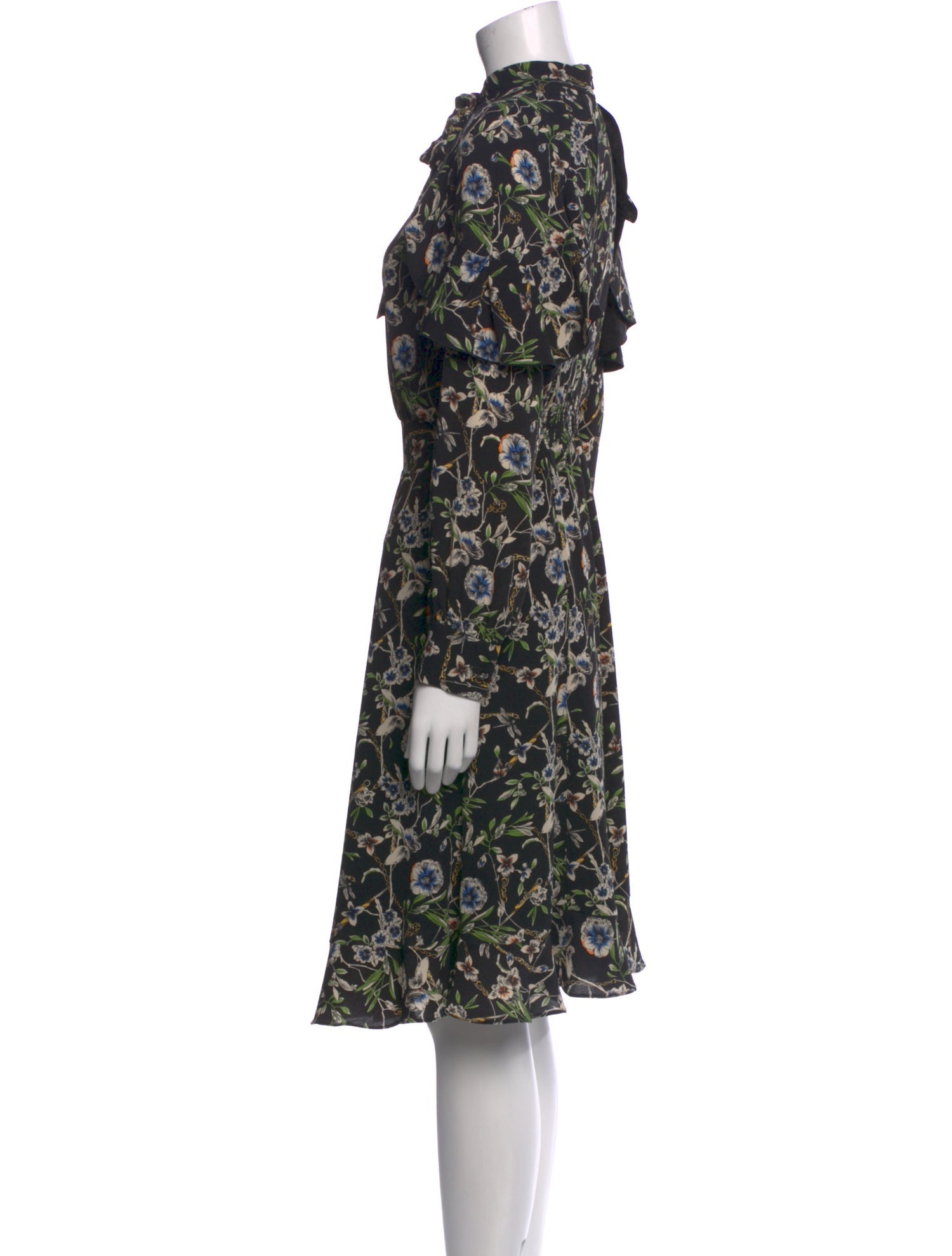 Teri Jon by Rickie Freeman Floral Print Knee-Length Dress