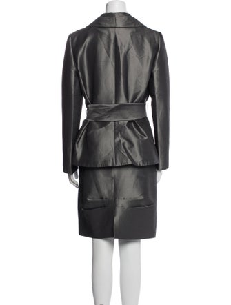 Teri Jon by Rickie Freeman Wool Skirt Suit