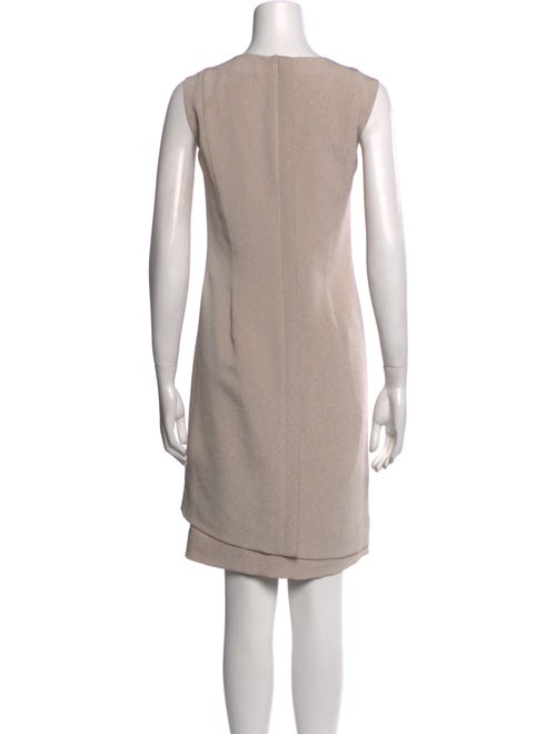 Teri Jon by Rickie Freeman Scoop Neck Midi Length Dress