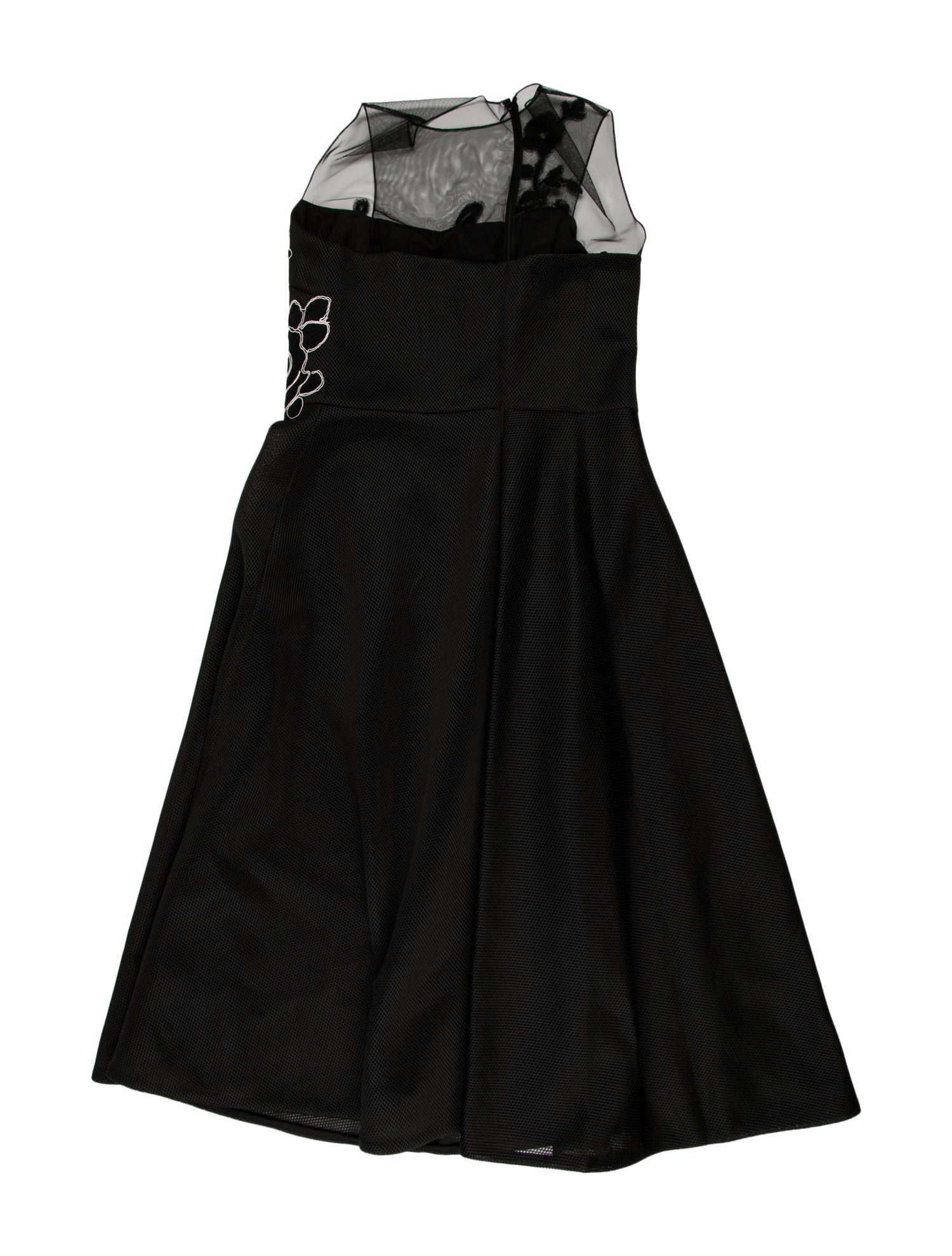 Teri Jon by Rickie Freeman Bateau Neckline Midi Length Dress