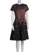 Teri Jon by Rickie Freeman Floral Print Knee-Length Dress