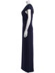 Teri Jon by Rickie Freeman V-Neck Long Dress