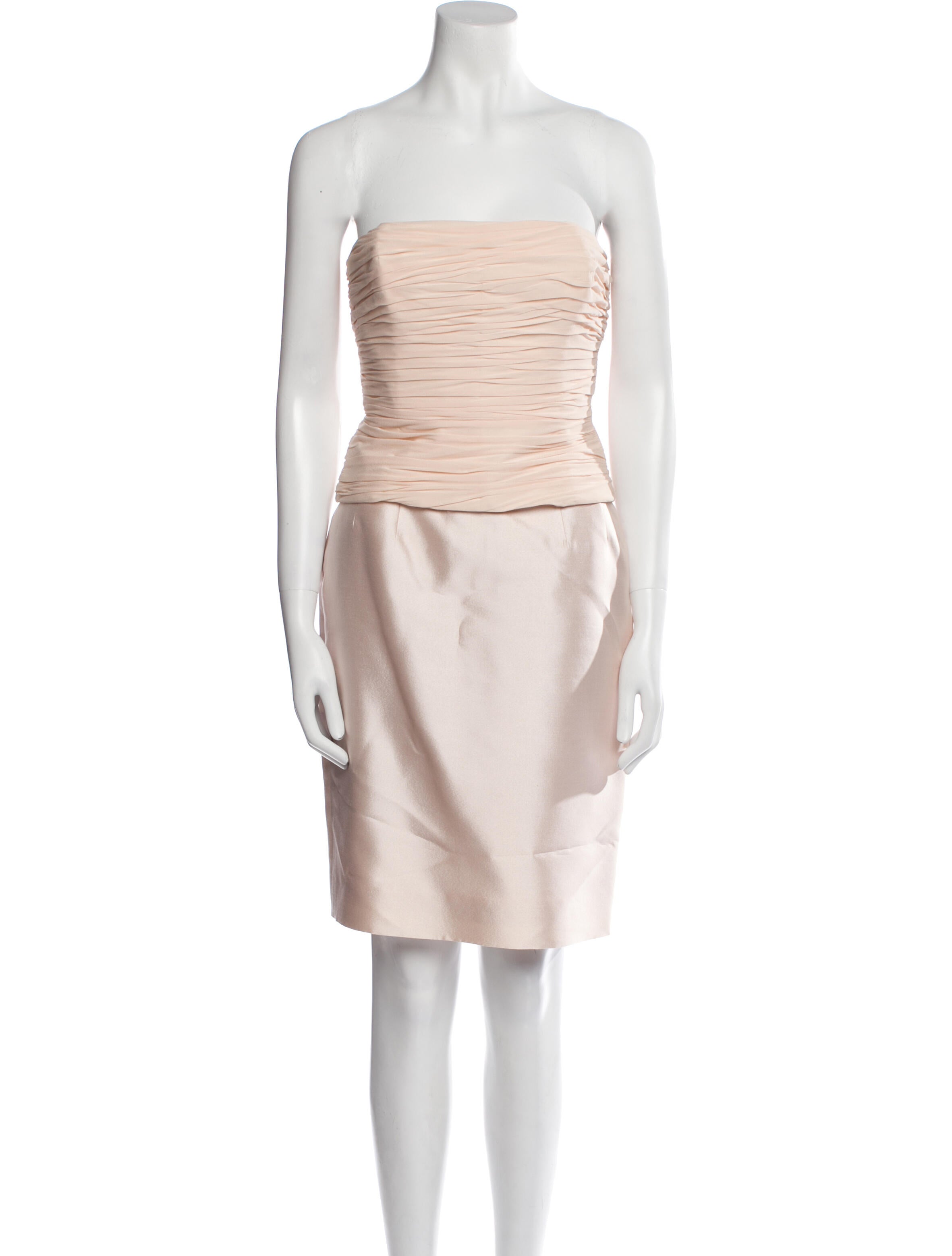 Teri Jon by Rickie Freeman Silk Pleated Accents Skirt Set