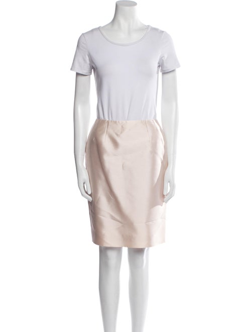 Teri Jon by Rickie Freeman Silk Pleated Accents Skirt Set