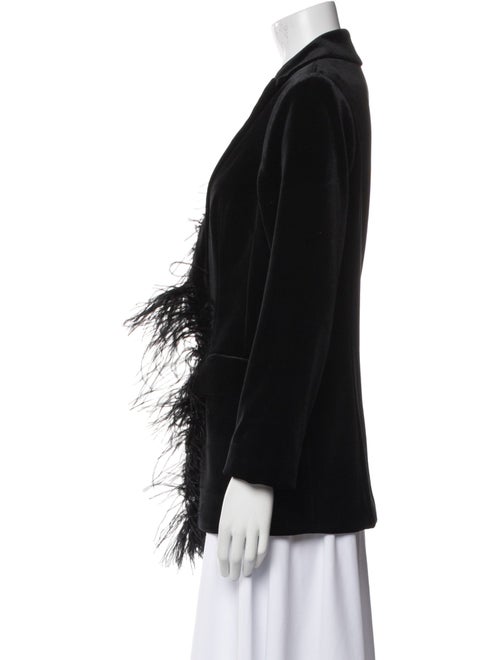 Teri Jon by Rickie Freeman Velour Striped Blazer