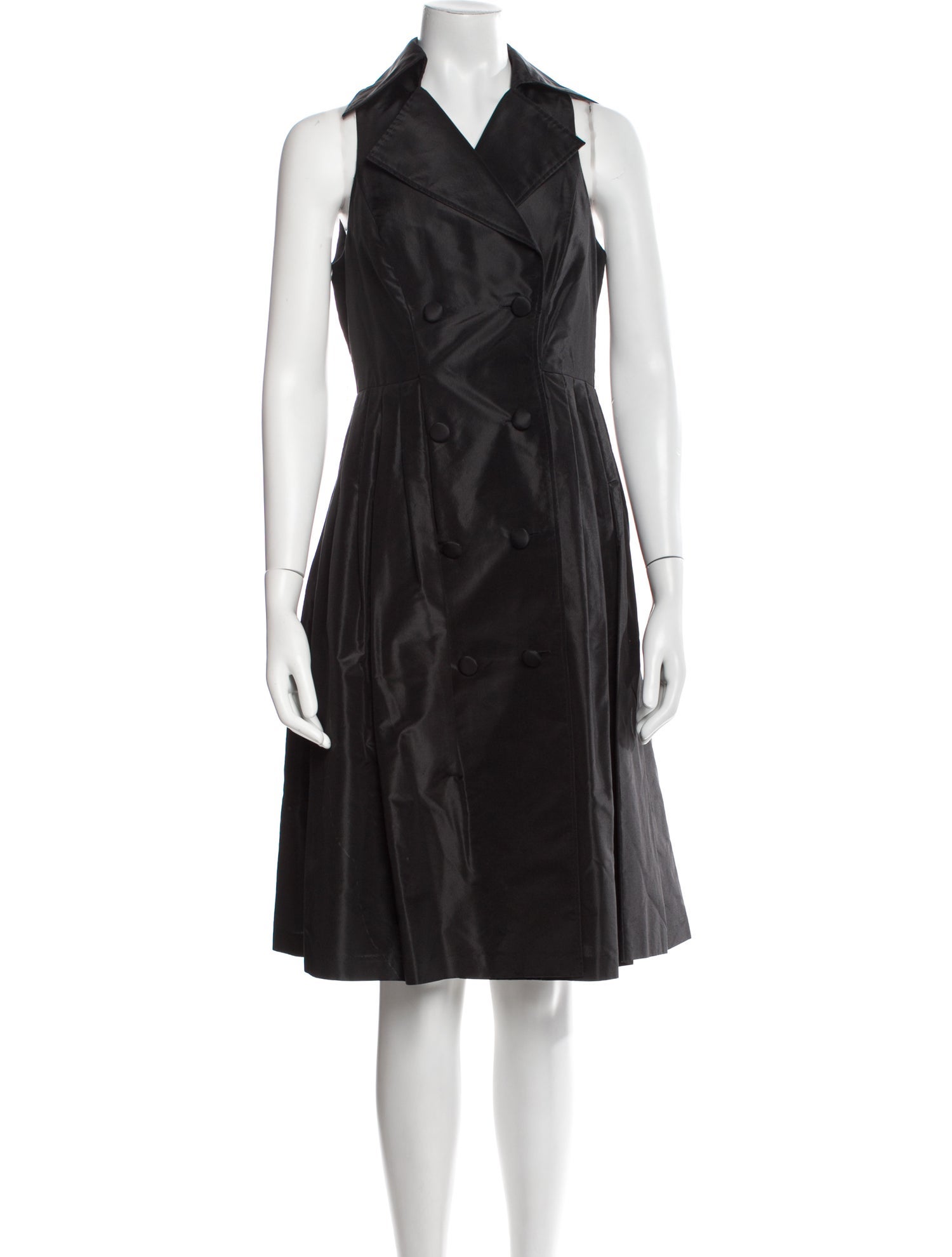 Teri Jon by Rickie Freeman Silk Knee-Length Dress