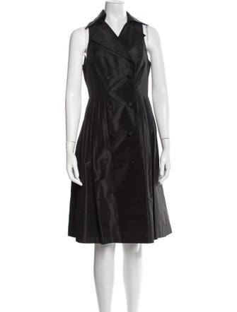 Teri Jon by Rickie Freeman Silk Knee-Length Dress