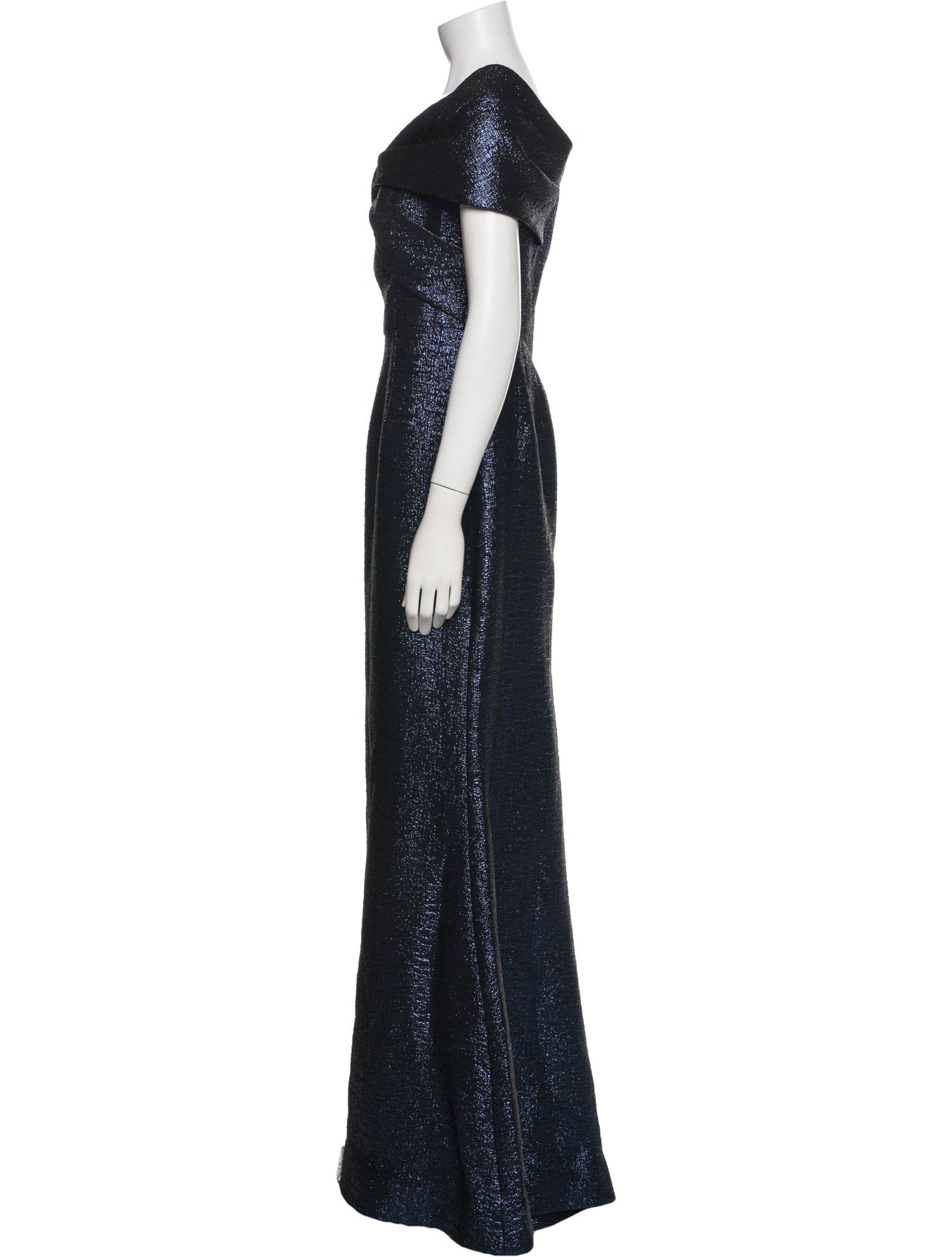 Teri Jon by Rickie Freeman V-Neck Long Dress w/ Tags