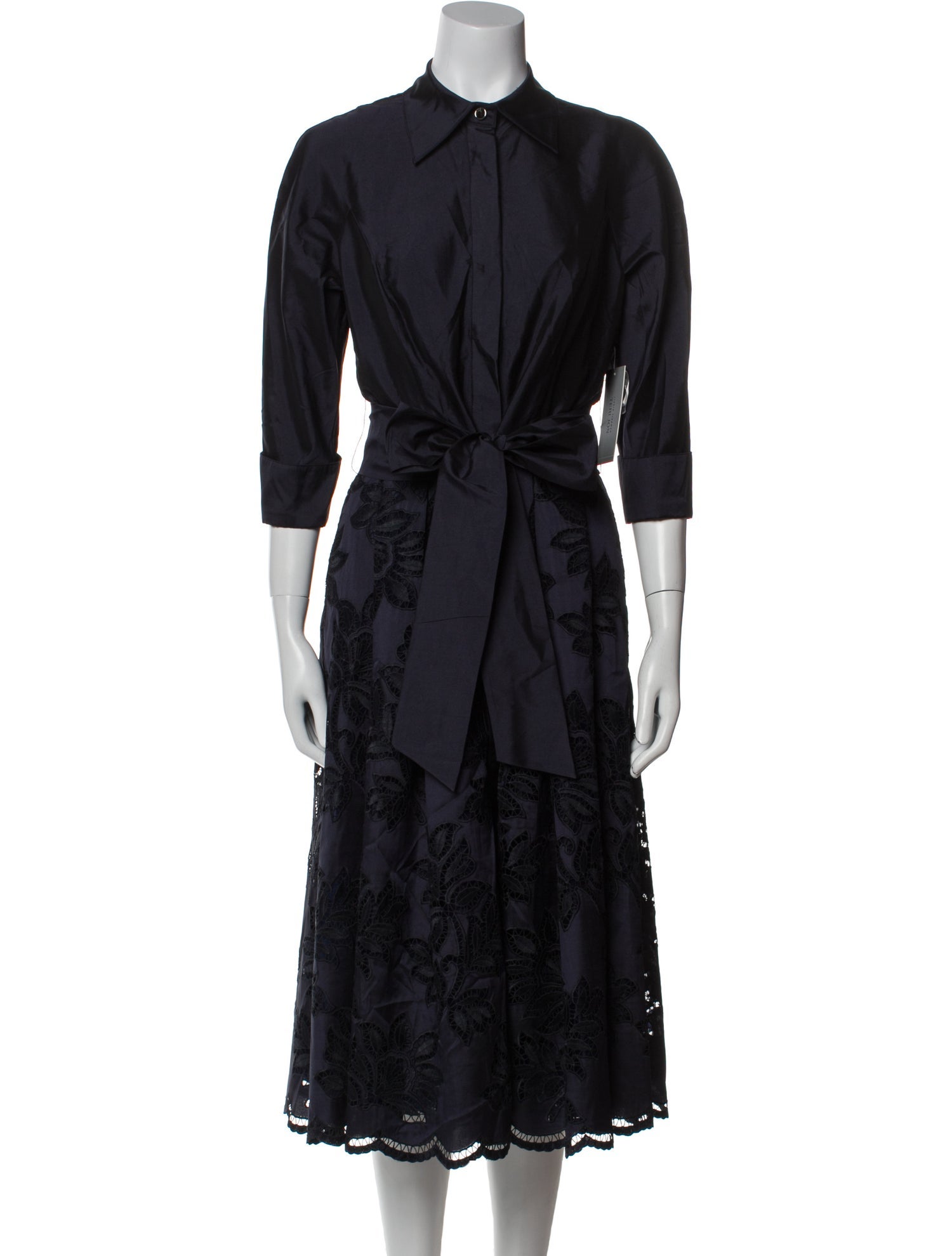 Teri Jon by Rickie Freeman Mock Neck Midi Length Dress w/ Tags