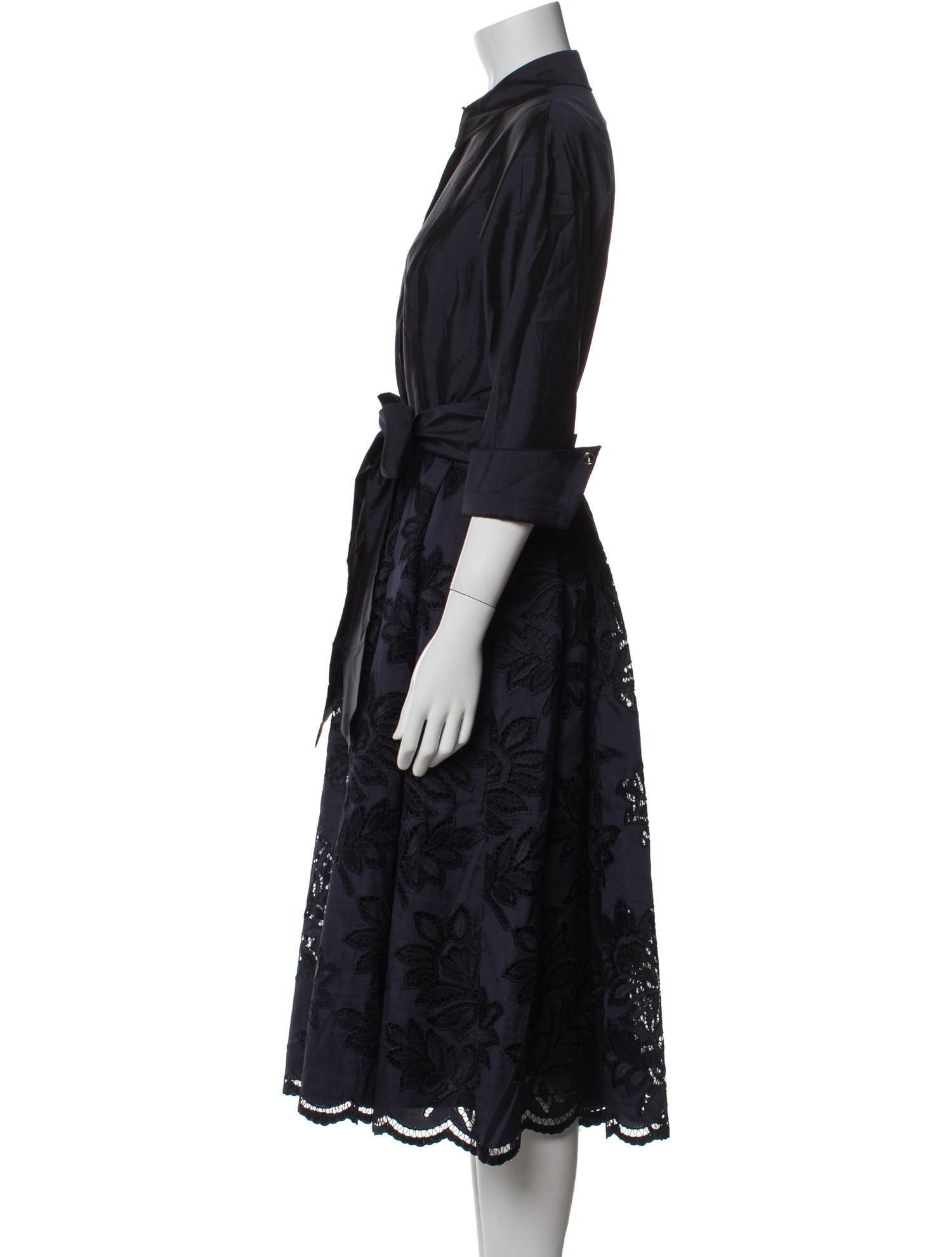 Teri Jon by Rickie Freeman Mock Neck Midi Length Dress w/ Tags