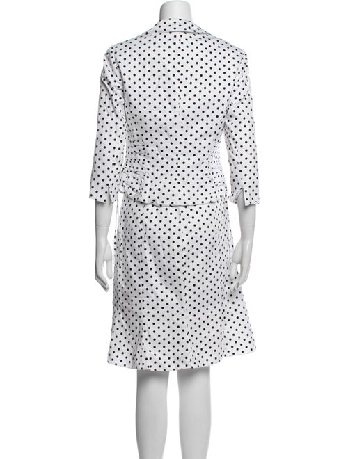Teri Jon by Rickie Freeman Polka Dot Print Skirt Set