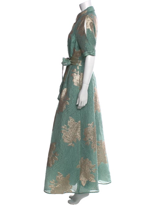 Teri Jon by Rickie Freeman Printed Long Dress