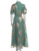 Teri Jon by Rickie Freeman Printed Long Dress