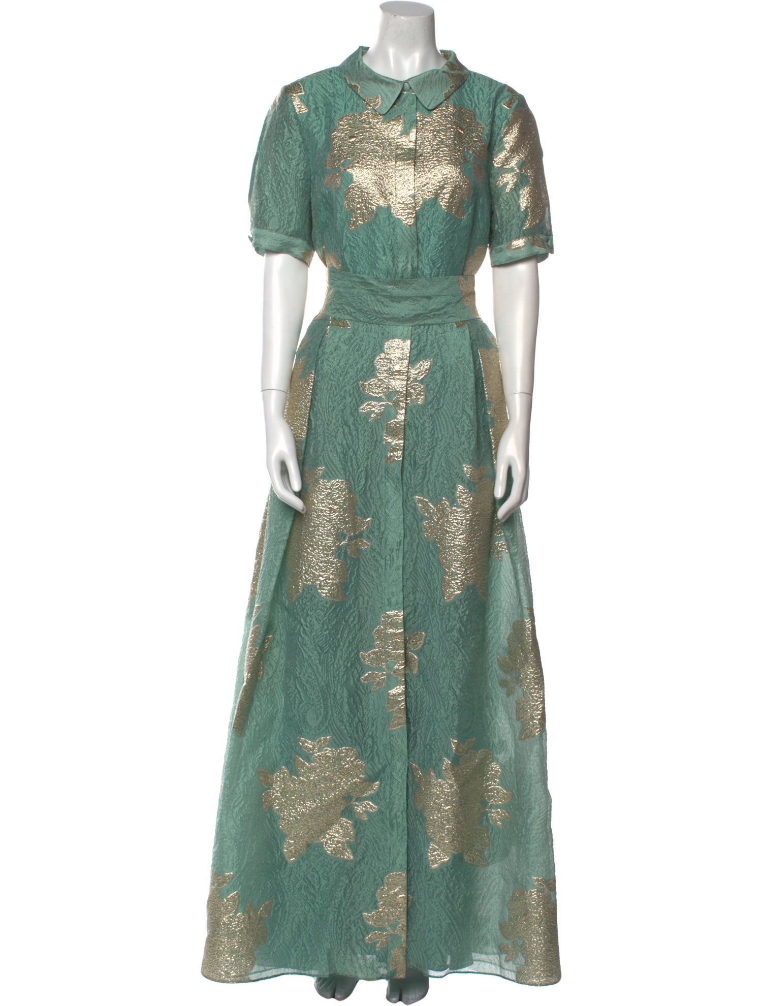 Teri Jon by Rickie Freeman Floral Print Long Dress