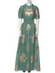 Teri Jon by Rickie Freeman Floral Print Long Dress