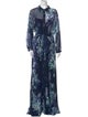 Teri Jon by Rickie Freeman Floral Print Long Dress