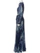 Teri Jon by Rickie Freeman Floral Print Long Dress