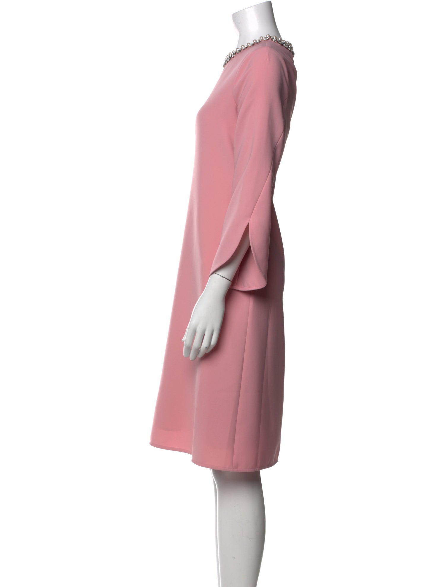 Teri Jon by Rickie Freeman Bateau Neckline Knee-Length Dress w/ Tags