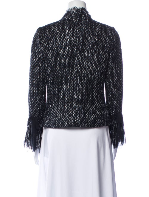 Teri Jon by Rickie Freeman Wool Tweed Pattern Evening Jacket