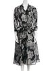 Teri Jon by Rickie Freeman Printed Midi Length Dress