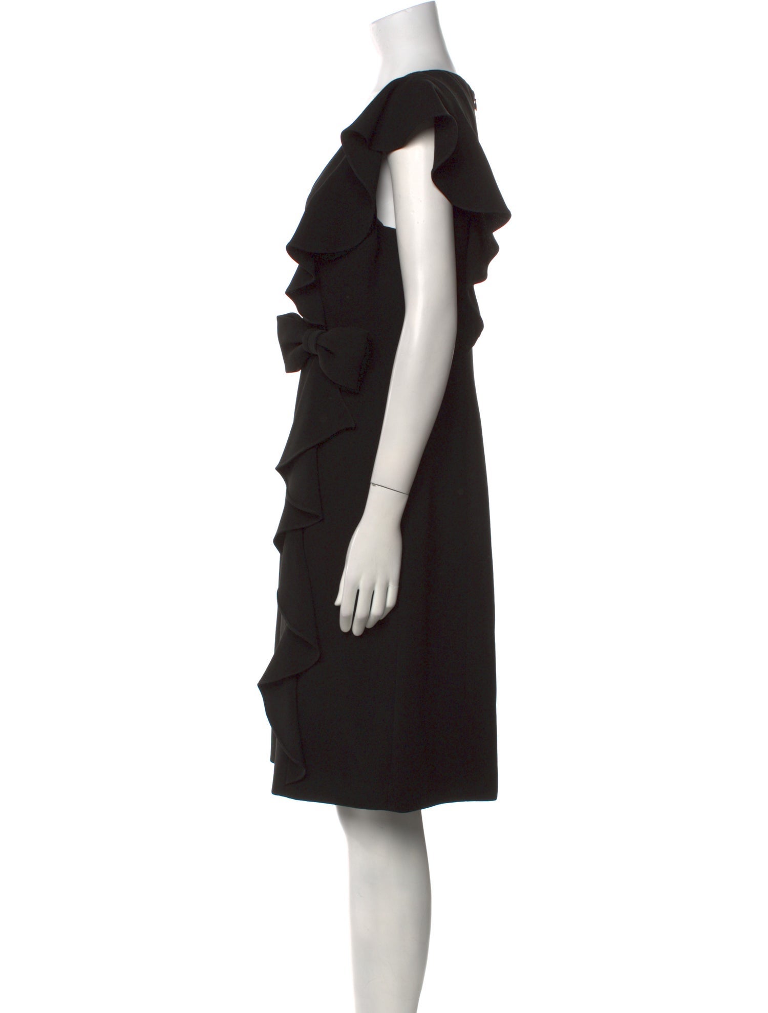 Teri Jon by Rickie Freeman V-Neck Knee-Length Dress