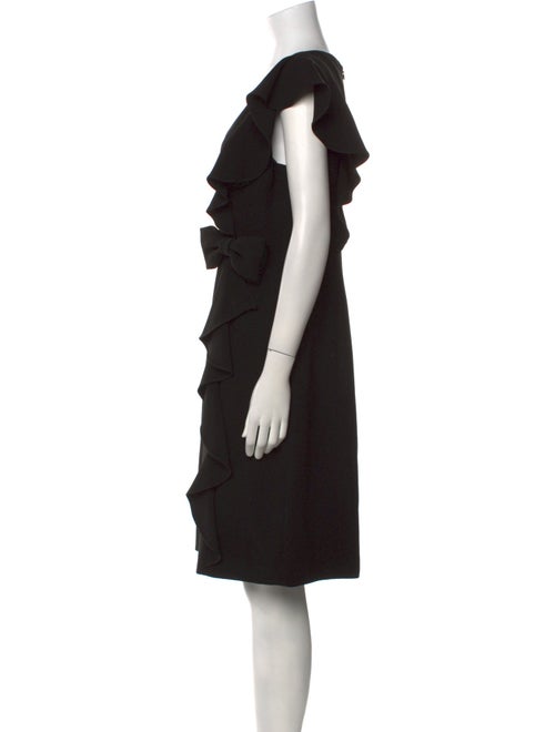 Teri Jon by Rickie Freeman V-Neck Knee-Length Dress