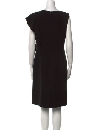 Teri Jon by Rickie Freeman V-Neck Knee-Length Dress