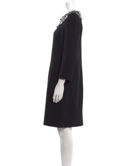 Teri Jon by Rickie Freeman Wool Knee-Length Dress