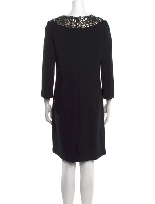 Teri Jon by Rickie Freeman Wool Knee-Length Dress
