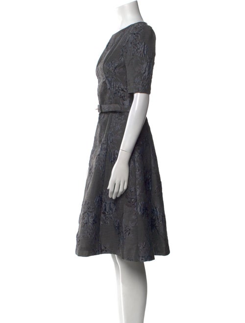 Teri Jon by Rickie Freeman Printed Knee-Length Dress