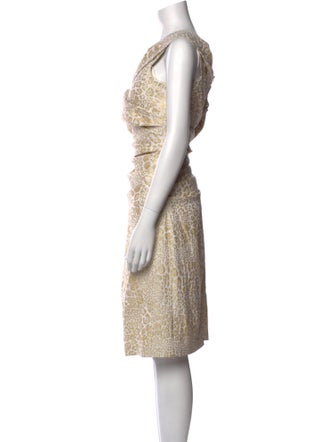 Teri Jon by Rickie Freeman Cowl Neck Knee-Length Dress