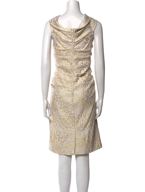 Teri Jon by Rickie Freeman Cowl Neck Knee-Length Dress