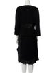 Teri Jon by Rickie Freeman Wool Bow Accents Skirt Suit