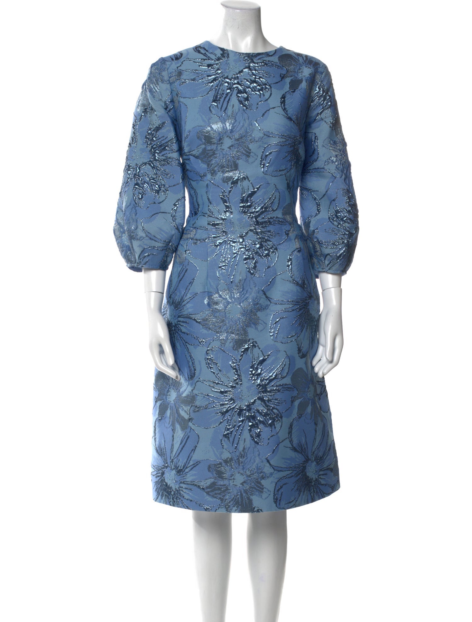 Teri Jon by Rickie Freeman Printed Midi Length Dress