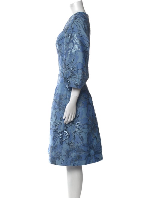 Teri Jon by Rickie Freeman Printed Midi Length Dress