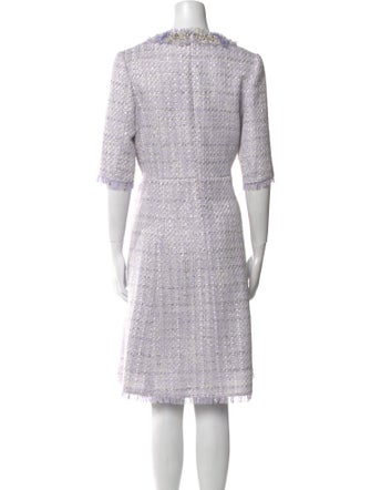 Teri Jon by Rickie Freeman Bateau Neckline Knee-Length Dress