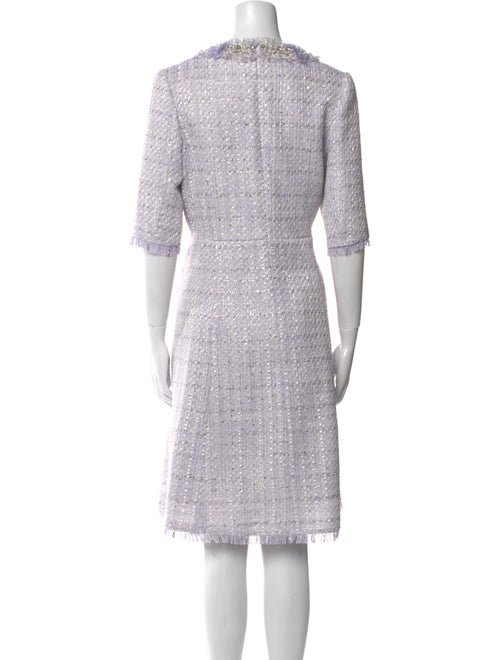 Teri Jon by Rickie Freeman Bateau Neckline Knee-Length Dress