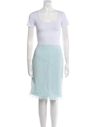 Teri Jon by Rickie Freeman Mesh Accents Skirt Suit